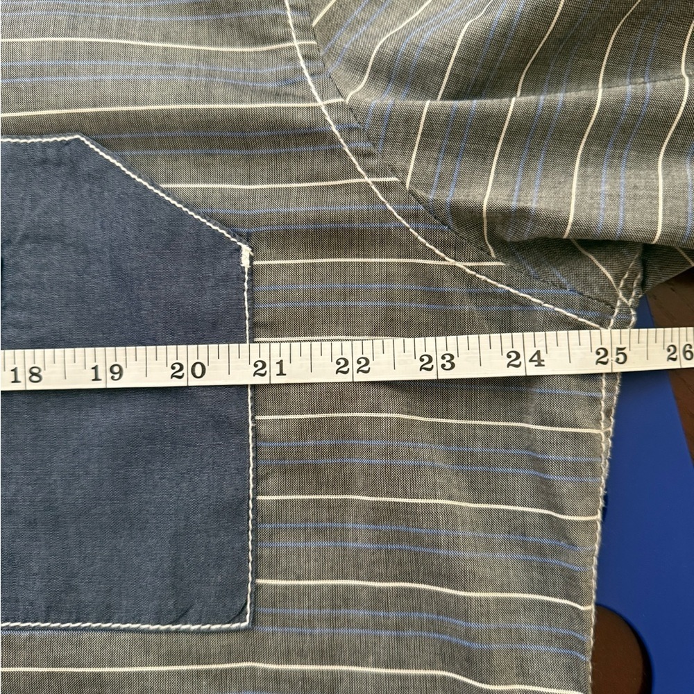 Inc International Men's Blue Striped Shirt EA115 - Picture 9 of 10